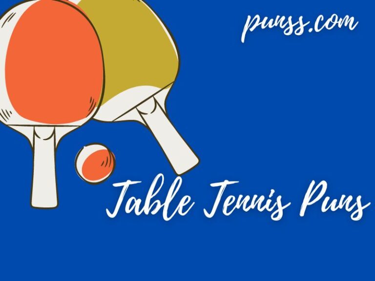 60+ Table Tennis Puns Jokes & OneLiners